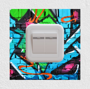 Graffiti Lightswitch Surround Wall Decal Sticker Wall Art Decor