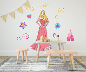 Aurora Sleeping Beauty Princess 3D Wall Sticker Decal