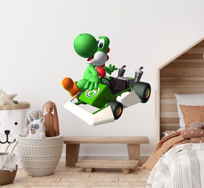 Yoshi Super Mario Bros Kart Wall Decal Removable Sticker Kids Home Decor Art SMR08