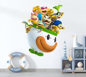 Bowser Koopalings Super Mario Bros Wall Decal Removable Sticker Kids Home Decor Art SMR28
