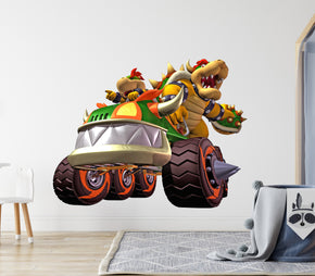Bowser Super Mario Bros Kart Wall Decal Removable Sticker Kids Home Decor Art SMR05