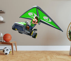 Luigi Super Mario Bros Kart Wall Decal Removable Sticker Kids Home Decor Art SMR15