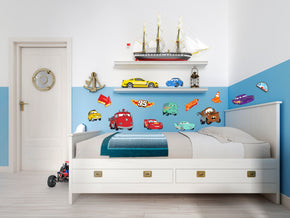 Cars Movie Lightning McQueen and Friends Wall Stickers Decals