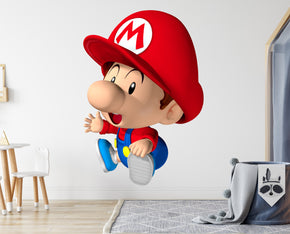 Baby Mario Super Mario Bros Wall Decal Removable Sticker Kids Home Decor Art SMR24
