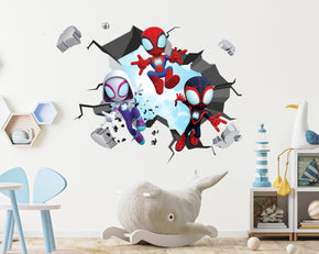 Spidey And His Amazing Friends Explosion Effect Wall Sticker