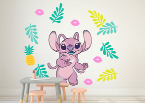 Angel Pink Stitch 3D Wall Sticker Decal Home Decor Wall Art