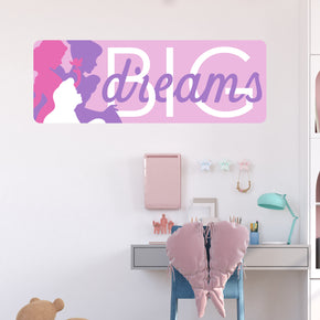 BIG DREAMS Disney Princess Decals Wall Sticker Decor Art Mural Kids Children Room Mural E51