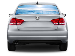 CLOUDS Car Rear Window See-Through Net Decal