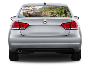 Fantasy Harbour Car Rear Window See-Through Net Decal