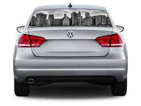 NEW YORK Car Rear Window See-Through Net Decal