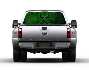 BIOHAZARD Car Rear Window See-Through Net Decal