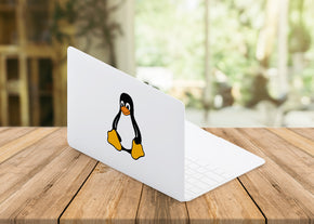 Linux Penguin LAPTOP Vinyl Decal L952