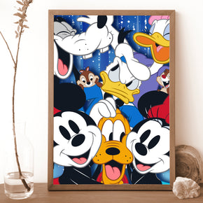 Mickey Mouse & Friends Wall Poster Premium Paper Print - Multiple Sizes Available