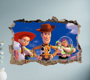 Toy Story 3D Smashed Broken Decal Wall Sticker JS147