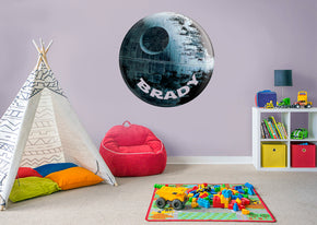 Star Wars Death Star Personalized Custom Name Wall Sticker Decal WP211