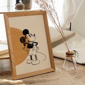 Mickey Mouse Minimalist Wall Poster Premium Paper Print - Multiple Sizes Available