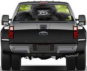 Gorilla Monkey Car Rear Window See-Through Net Decal