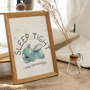 Stitch 'Sleep Tight' Wall Poster Premium Paper Print - Multiple Sizes Available