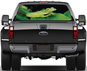 Frog Car Rear Window See-Through Net Decal