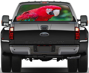 Parrot Animals Birds Car Rear Window See-Through Net Decal