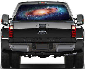 Space Galaxy Interstellar Car Rear Window See-Through Net Decal