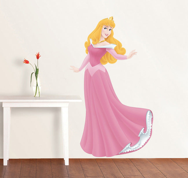 9 inch Aurora Sleeping Beauty Decal Disney Princess Princesses Removable Wall Sticker Art Walt Home Decor 6 Inches Wide by 9 1/2 Inches Tall