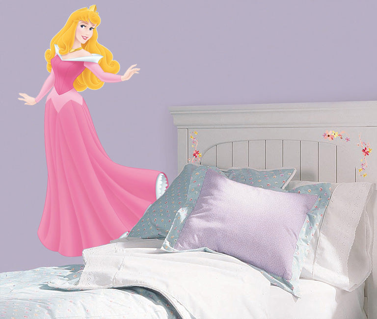 9 inch Aurora Sleeping Beauty Decal Disney Princess Princesses Removable Wall Sticker Art Walt Home Decor 6 Inches Wide by 9 1/2 Inches Tall