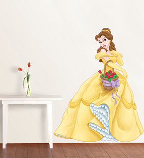 Belle Beauty & The Beast Princess 3D Wall Sticker Decal C203