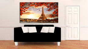 Paris Tour Eiffel Skyline Canvas Print Giclee