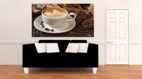Coffee Hot Beverage Kitchen Canvas Print Giclee