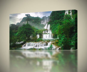 Waterfall Forest Canvas Print Giclee