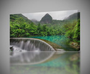 Jungle Waterfall Forest Trees Canvas Print Giclee