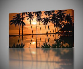 Hawaii Beach Sunset Canvas Print Giclee