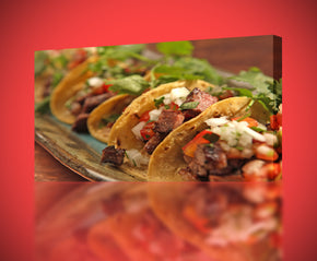 Tacos Burrito Cuisine mexicaine Impression sur toile