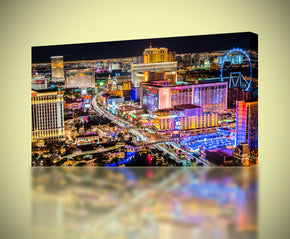 Las Vegas Strip Landscape Canvas Print Giclee