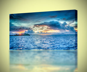 Bora Bora Ocean Sunset Canvas Print Giclee