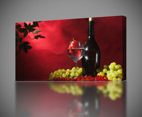 Wine & Grapes Pub Restaurant Bar Impression sur toile