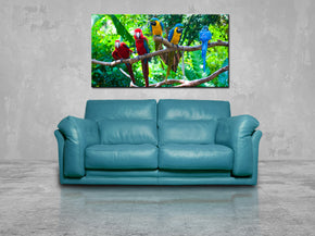 Perroquets Canvas Print Giclee