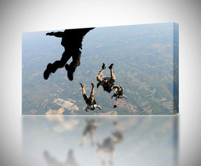 Skydive Plane Jump Canvas Print Giclee