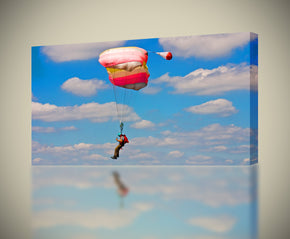 Skydive Plane Jump Parachute Canvas Print Giclee