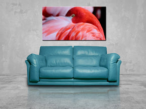 Red Flamingo Canvas Print Giclee