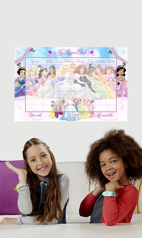 Disney Princess REWARD CHART Decal WALL STICKER Kids CC012