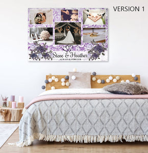 Custom Wedding Collage PERSONALIZED Canvas Print Giclee CP01