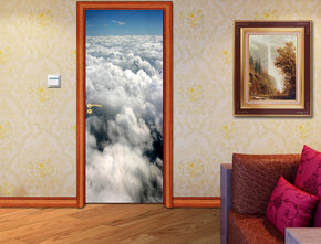 Clouded Sky DIY DOOR WRAP Decal Removable Sticker D138