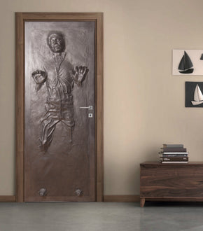 Han Solo Carbonite Star Wars Personalized DOOR WRAP Decal Removable Sticker D187