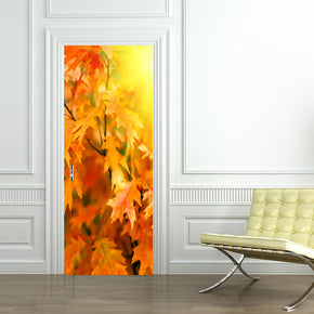 Autumn Leaves DIY DOOR WRAP Decal Removable Sticker D19