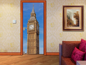 Clock Tower DIY DOOR WRAP Autocollant amovible D22