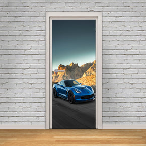 Sports Car DIY DOOR WRAP Decal Removable Sticker D241