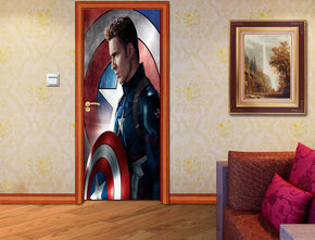 Super Hero Character DIY DOOR WRAP Decal Removable Sticker D24