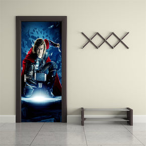 Super Hero Character DIY DOOR WRAP Decal Removable Sticker D257